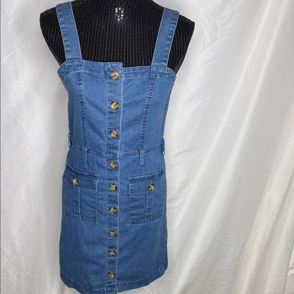 Derek Heart | Dresses | Derek Heart Blue Buttondown Mini Dress | Poshmark